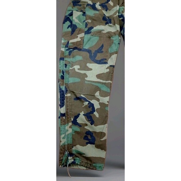 Vintage Military BDU Pants Woodland Camo Men’s Medium 35x32 Cargo Army Style - Picture 3 of 11